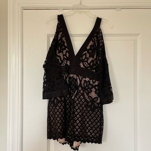 once worn Bardot sexy wedding guest romper